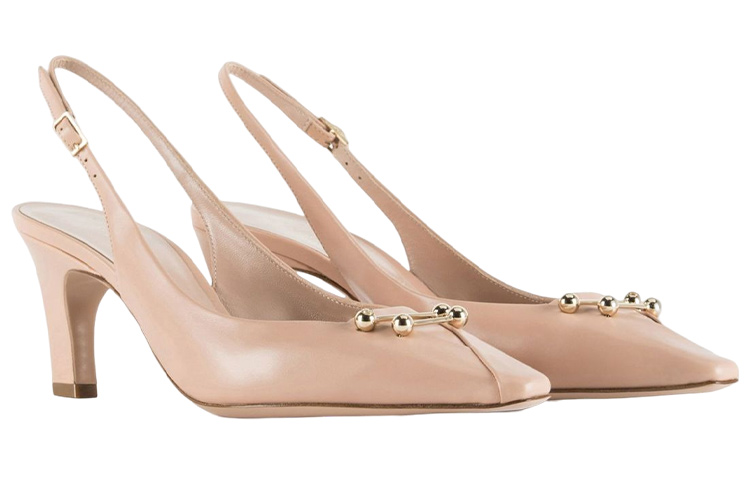 (W) Emporio Armani Leather High-Heel 'Pink Buckle' 圖 2