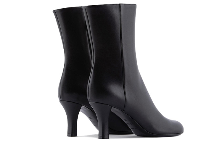 (W) Emporio Armani Leather High-Heel Ankle Boot 'Black' 圖 3