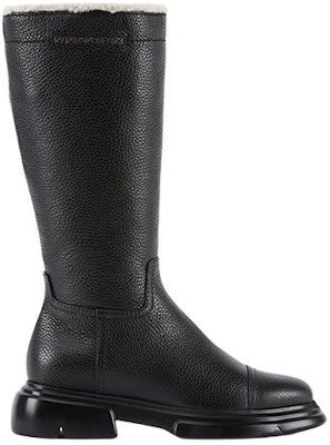 (Women) Emporio Armani Leather High-Top 'Black Deer Pattern' X3O213XF538100002 Order (Women) Emporio Armani Leather High-Top 'Black Deer Pattern' X3O213XF538100002