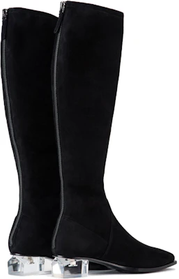 EMPORIO ARMANI阿瑪尼 皮革 圓頭拉鏈 高筒靴 女款 黑色 Shop EMPORIO ARMANI阿瑪尼 皮革 圓頭拉鏈 高筒靴 女款 黑色