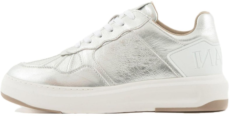 (Women) Emporio Armani Leather High-Top Sneakers 'Silver' X3X193XN893T265 Buy (Women) Emporio Armani Leather High-Top Sneakers 'Silver' X3X193XN893T265