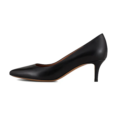 (W) Emporio Armani Leather High Heel 'Black'