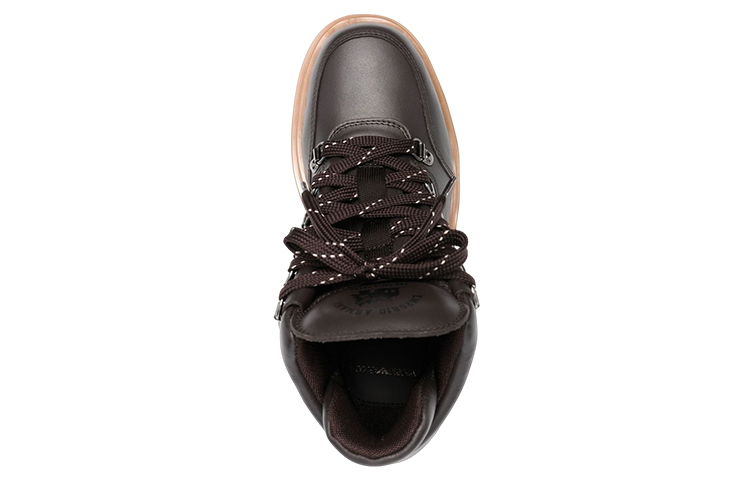 (W) Emporio Armani Leather Lace-Up Boot 'Fashion Brown' 圖 3