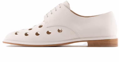 (Women) Emporio Armani Leather Lace-Up Flat 'White' X1C229XF562100809 (Women) Emporio Armani Leather Lace-Up Flat 'White' X1C229XF562100809