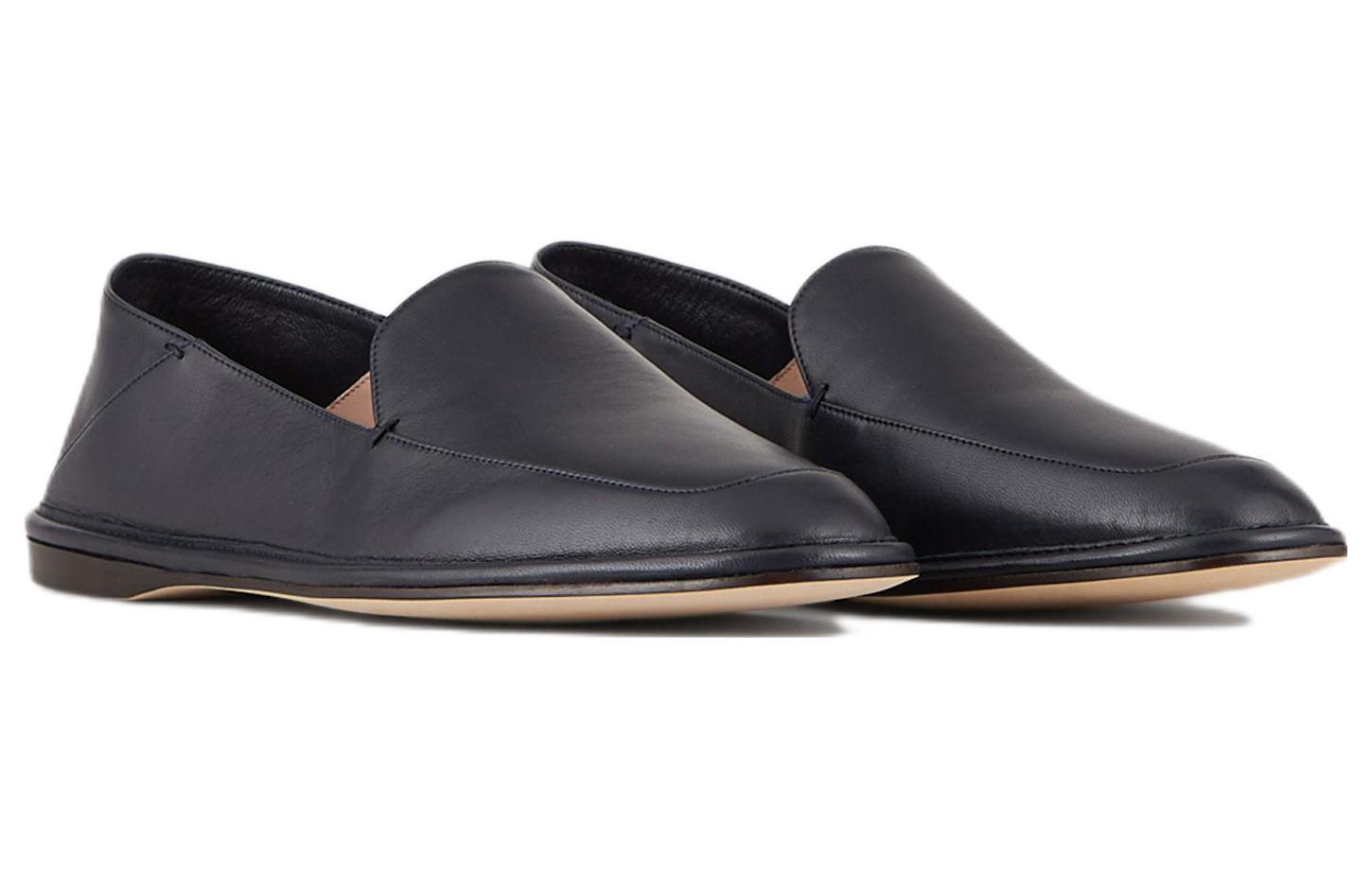 (W) Emporio Armani Leather Loafer 'Black' 圖 2