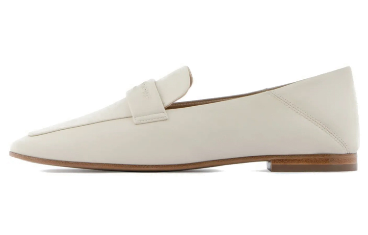 (W) Emporio Armani Leather Loafers 'White Logo'