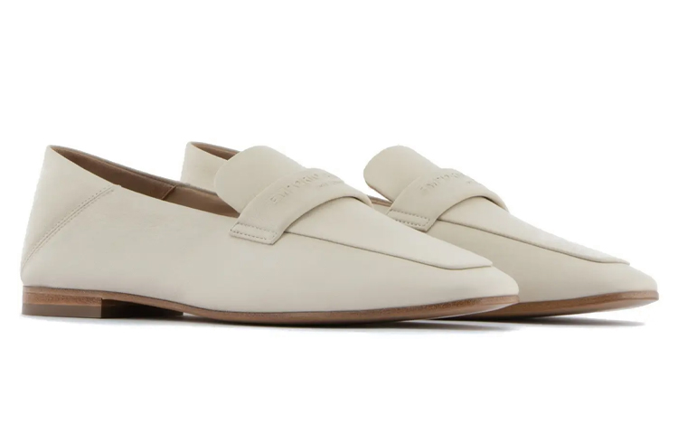 (W) Emporio Armani Leather Loafers 'White Logo' 圖 2