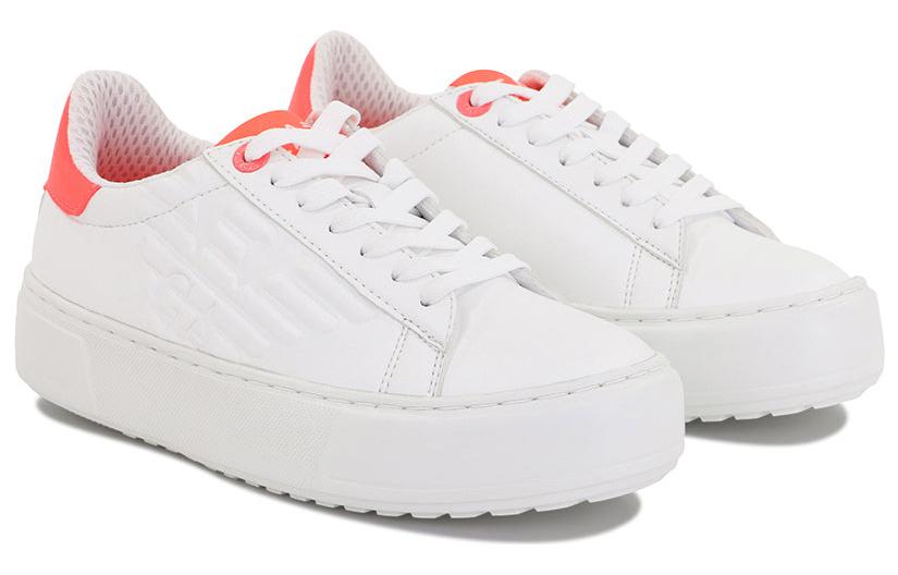 (W) Emporio Armani Leather Low-Top 'White' 圖 2