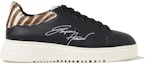 Order (W) Emporio Armani Kasut Kulit Low-Top 'Black Comfort Fashion' X3X024XN3881R298