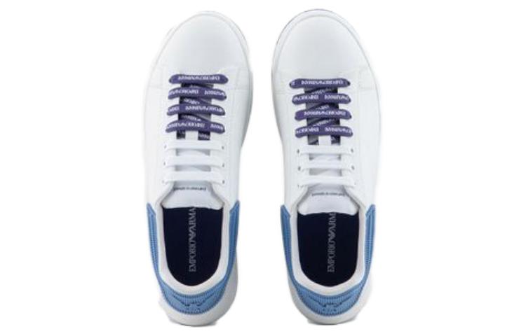 (W) Emporio Armani Leather Low-Top Sneaker 'Sky Blue' 圖 3