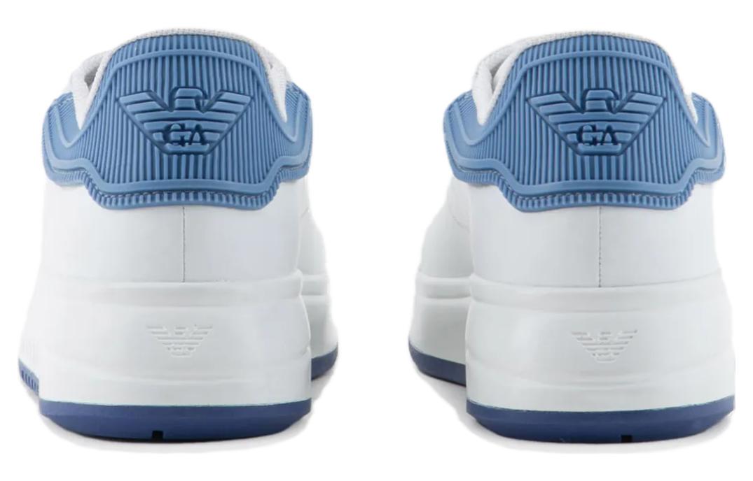 (W) Emporio Armani Leather Low-Top Sneaker 'Sky Blue' 圖 4