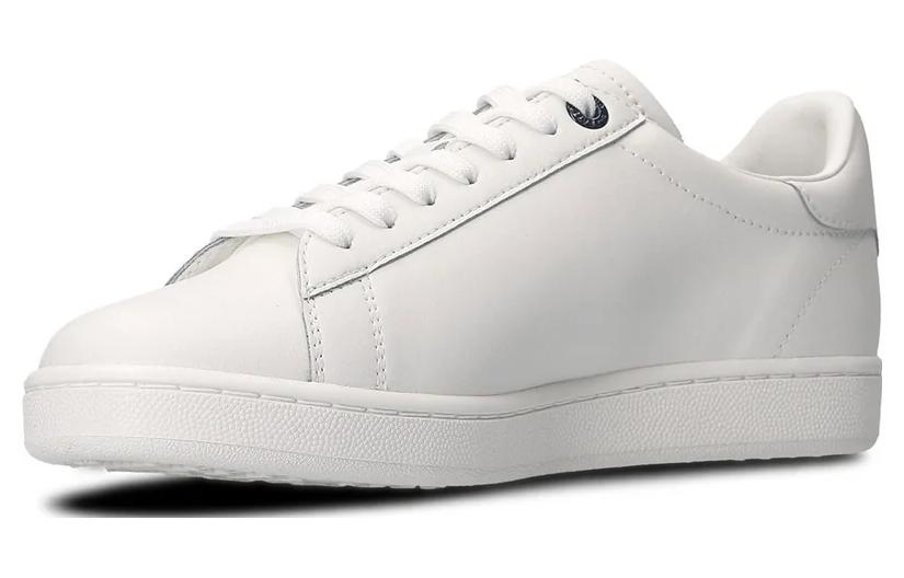 (W) Emporio Armani Leather Low-Top Sneaker 'White Fashion Casual' 圖 3
