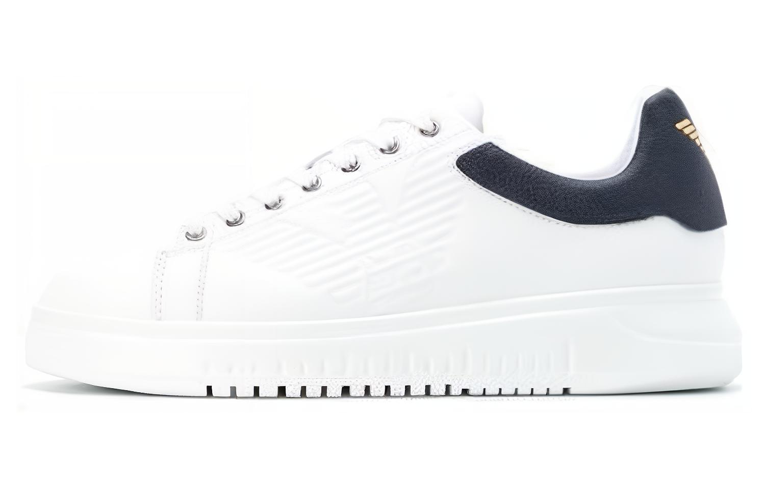 (W) Emporio Armani Leather Low Top 'White Fashion'