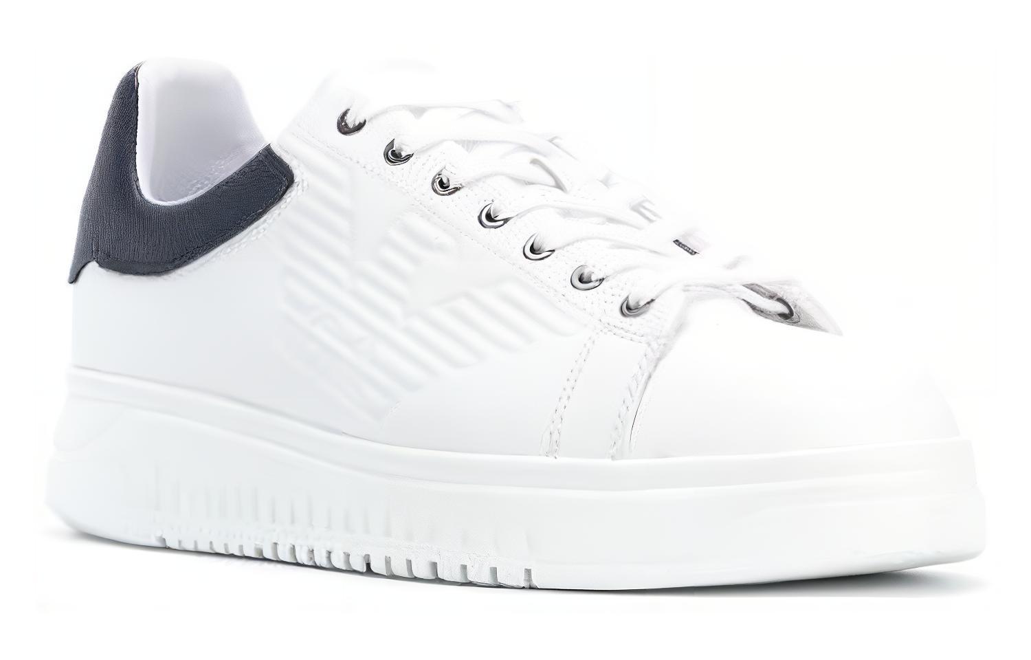(W) Emporio Armani Leather Low Top 'White Fashion' 圖 2