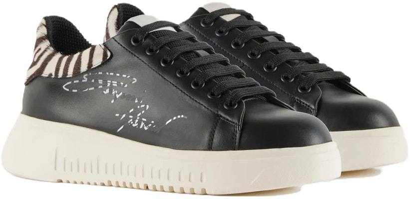(W) Zapatillas Bajas de Cuero Emporio Armani 'Negro Confort Moda' X3X024XN3881R298 Order (W) Zapatillas Bajas de Cuero Emporio Armani 'Negro Confort Moda' X3X024XN3881R298