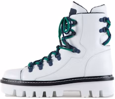 (Women) Emporio Armani Leather Platform Lace-Up Bootie 'White Fashion' X1M394XF435100001 (Women) Emporio Armani Leather Platform Lace-Up Bootie 'White Fashion' X1M394XF435100001
