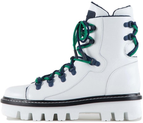 (Women) Emporio Armani Leather Platform Lace-Up Bootie 'White Fashion' X1M394XF435100001 Buy (Women) Emporio Armani Leather Platform Lace-Up Bootie 'White Fashion' X1M394XF435100001