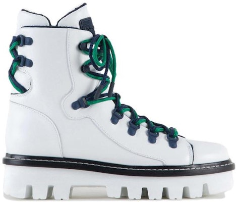 (Women) Emporio Armani Leather Platform Lace-Up Bootie 'White Fashion' X1M394XF435100001 Order (Women) Emporio Armani Leather Platform Lace-Up Bootie 'White Fashion' X1M394XF435100001
