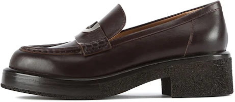 (Women) Emporio Armani Leather Platform Loafer 'Brown' X3A087XF267100233 (Women) Emporio Armani Leather Platform Loafer 'Brown' X3A087XF267100233