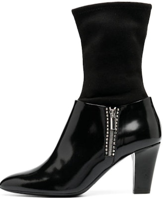 (Women) Emporio Armani Leather Pointed Toe Slip-On Ankle Boot 'Black' X3N148XM597K001 Buy (Women) Emporio Armani Leather Pointed Toe Slip-On Ankle Boot 'Black' X3N148XM597K001