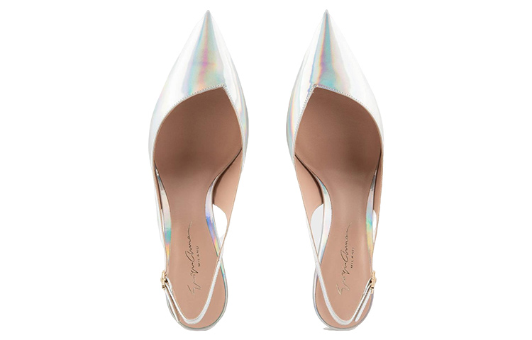 Lookbook (Women) Emporio Armani Leather Pointed Toe Stiletto 'Silver' X1E891XF713100520