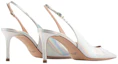 Shop (Women) Emporio Armani Leather Pointed Toe Stiletto 'Silver' X1E891XF713100520