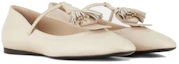 Order (W) Emporio Armani 皮革圆头平底鞋 '米色' X1D314XF653100067