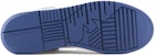 (W) Sneaker Rendah Bertumit Bulat Armani Biru Kulit Lelaki X3X024XN825S355