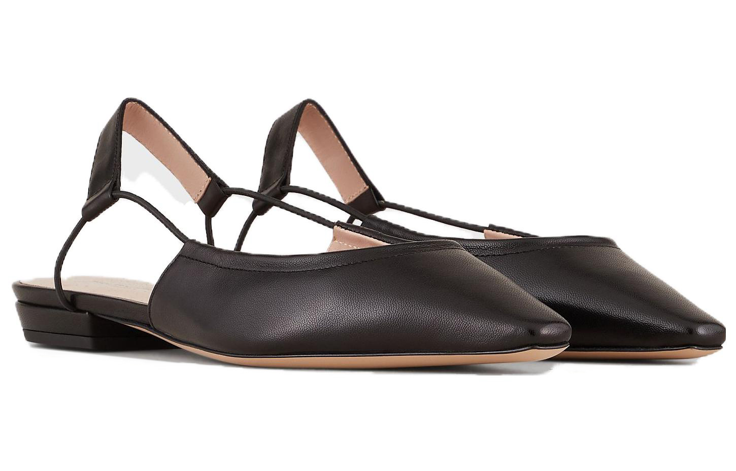 Order (W) Emporio Armani 黑色舒适皮革便鞋 X1D320XF491100002