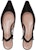 (W) Emporio Armani Kasut Kulit Slip-On Flat 'Keselesaan Hitam' X1D320XF491100002
