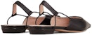 (W) Emporio Armani Kasut Kulit Slip-On Flat 'Keselesaan Hitam' X1D320XF491100002