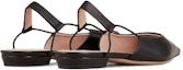Shop (W) Emporio Armani Kasut Kulit Slip-On Flat 'Keselesaan Hitam' X1D320XF491100002