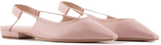 Order (W) Emporio Armani Sepatu Kulit Square Toe Flat 'Nude Pink' X1D320XF491100124