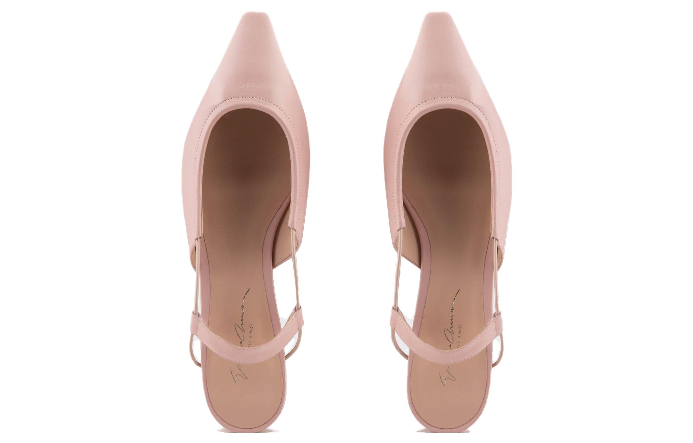 Lookbook (W) Emporio Armani Sepatu Kulit Square Toe Flat 'Nude Pink' X1D320XF491100124