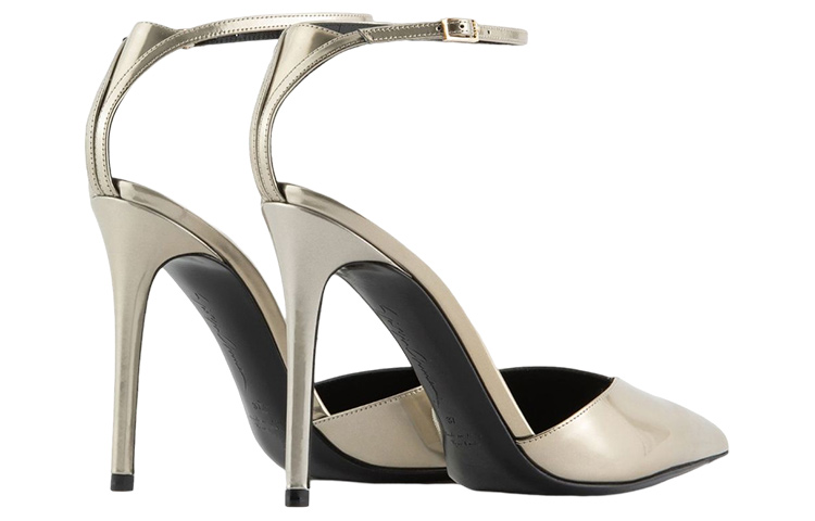 (W) Emporio Armani Leather Stiletto 'Gold Buckle' 圖 3