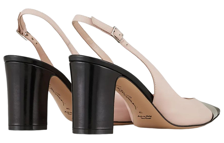 (W) Emporio Armani Leather Stiletto 'Pink Black' 圖 4