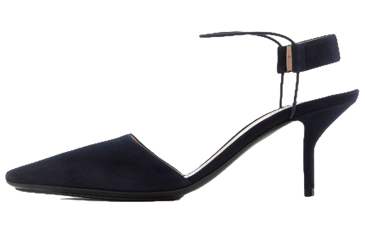 (W) Emporio Armani Leather Stiletto High Heels 'Black'