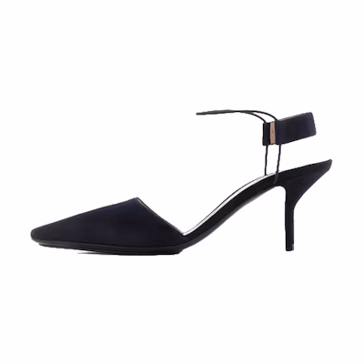 (W) Emporio Armani Leather Stiletto High Heels 'Black'