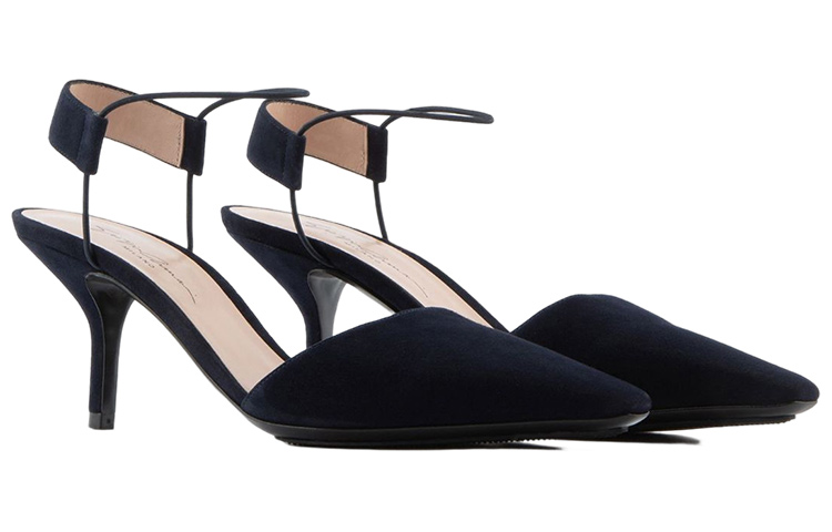 (W) Emporio Armani Leather Stiletto High Heels 'Black' 圖 2