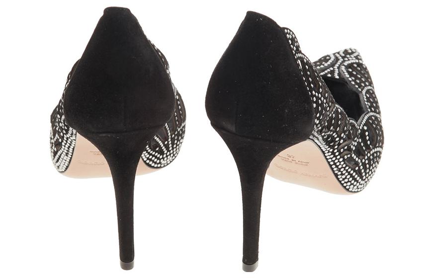 (W) Emporio Armani Leather Stiletto High Heels 'Black CMFT' 圖 4