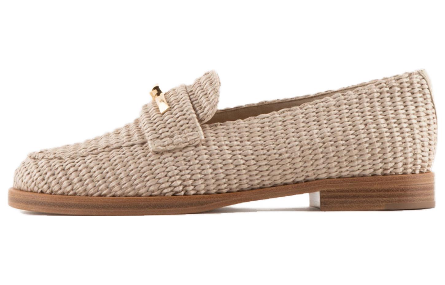 (W) Emporio Armani Loafer 'Light Brown Tweed'