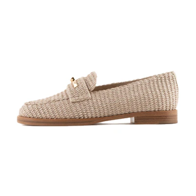 (W) Emporio Armani Loafer 'Light Brown Tweed'