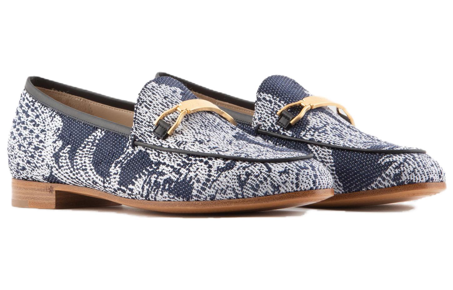 (W) Emporio Armani Loafer Low 'Blue and White Print' 圖 2
