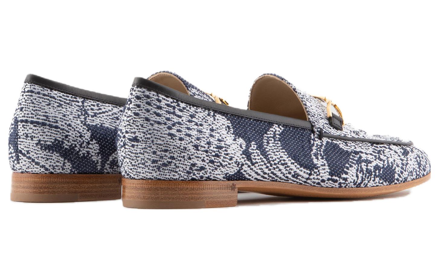 (W) Emporio Armani Loafer Low 'Blue and White Print' 圖 4