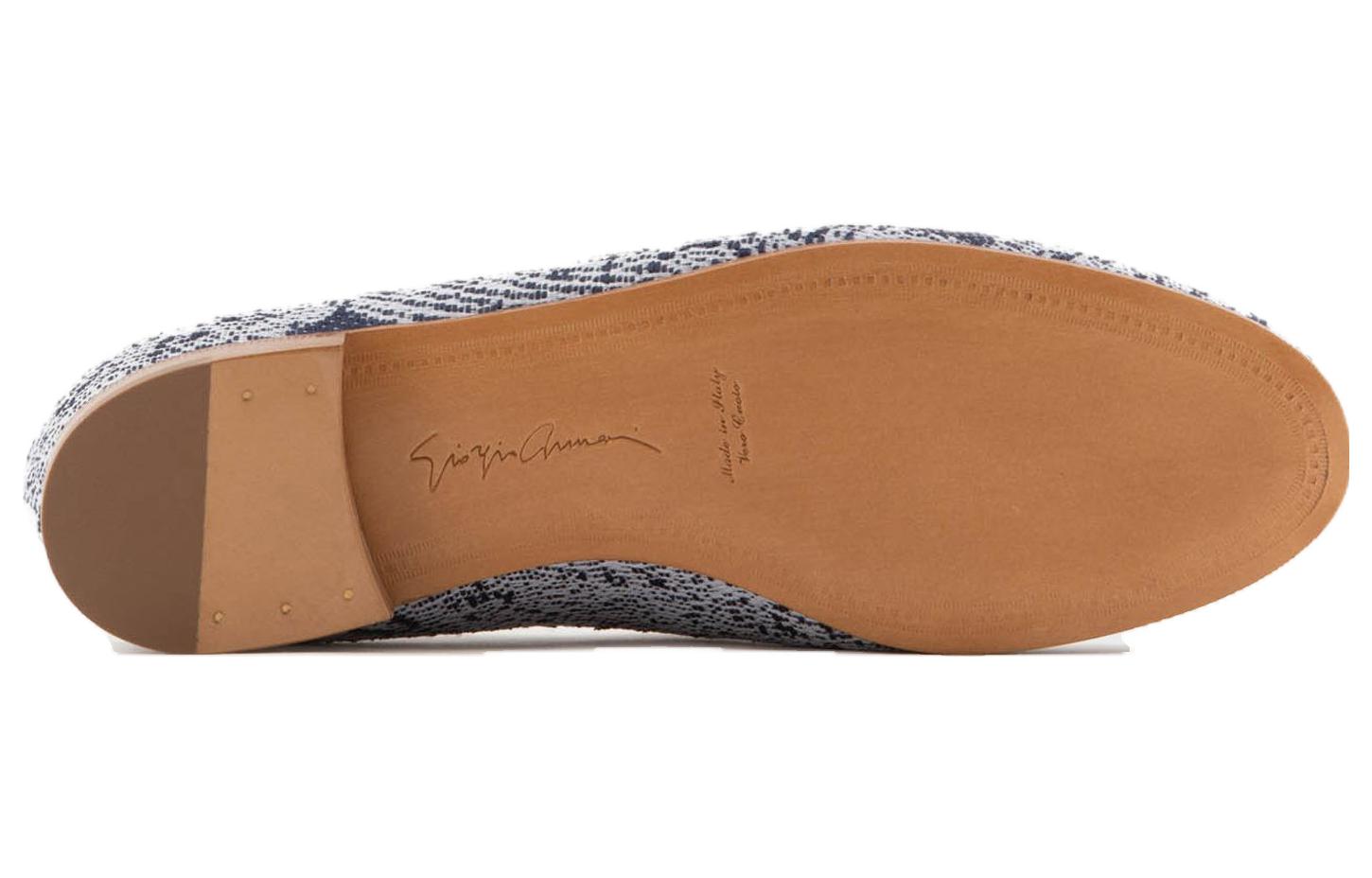 (W) Emporio Armani Loafer Low 'Blue and White Print' 圖 5