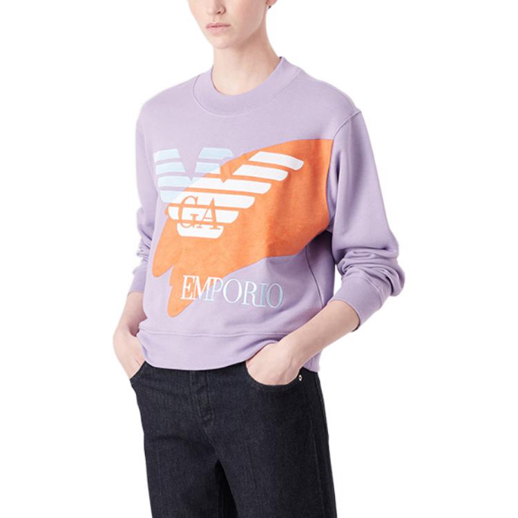 Lookbook (W) 安普里奥·阿玛尼标志休闲棉质长袖卫衣 6L2M7E-2J49Z-0831