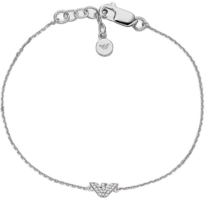 (W) Gelang Perak Emporio Armani Logo Wanita - Silver. EG3480040 Order (W) Gelang Perak Emporio Armani Logo Wanita - Silver. EG3480040