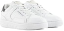 Order (W) Emporio Armani Low-Top Sneaker 'White Calfskin' Kasut Rendah Kulit Putih X3X188XF7241D611