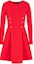 Cheap (Women) Emporio Armani Lunar New Year SS24 Flared Long-Sleeve Short Dress. EW000008-AF10002-UC001