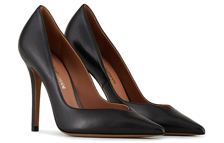 Lookbook (W) Emporio Armani Tacones de Napa Negra con Punta Afilada 'Negro' X3E423XF271100002